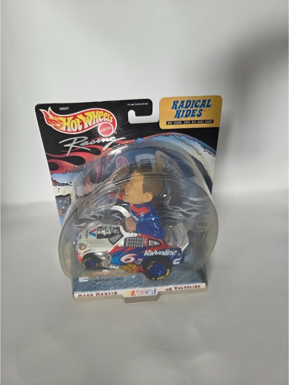 Hot Wheels Radical Rides Mark Martin #6 Valvoline NASCAR Diecast Figure